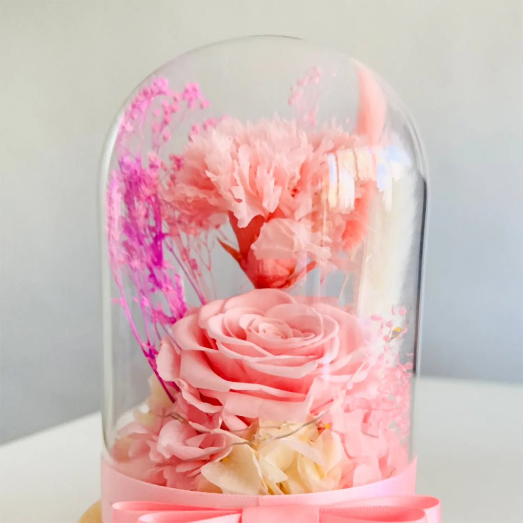 Pink Forever in Glass Dome