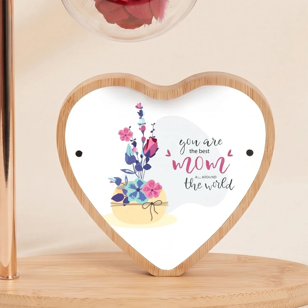Best Mom in World Flower Lamp for Mother's Day