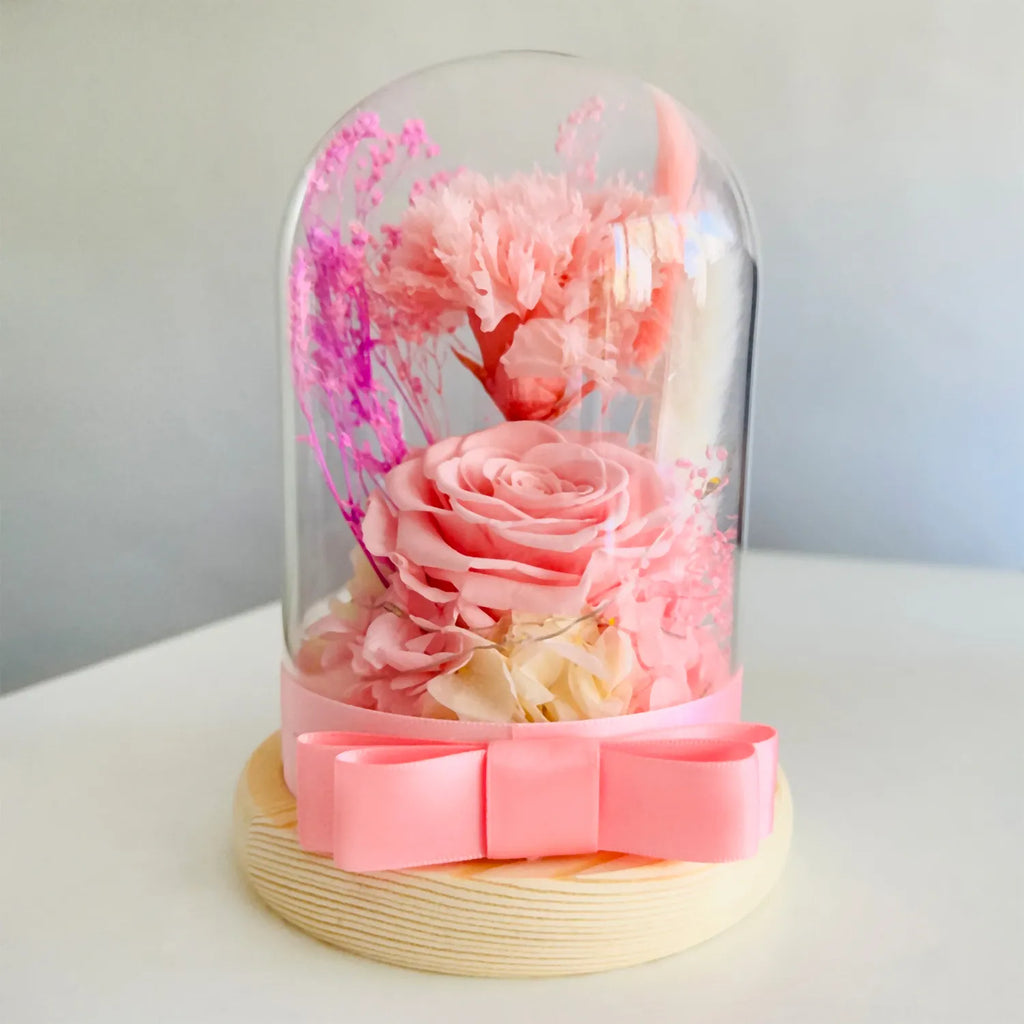 Pink Forever in Glass Dome