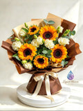 Fresh sunflowers series bouquet