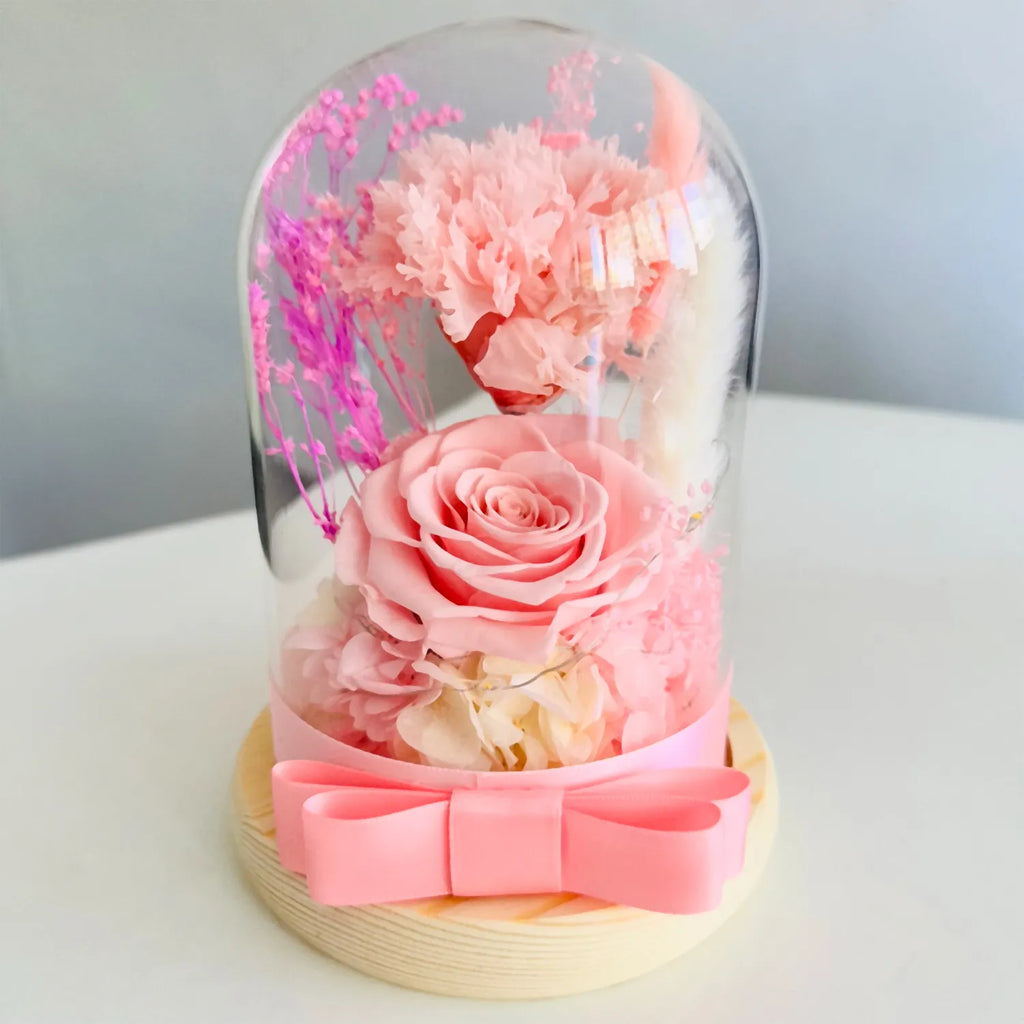 Pink Forever in Glass Dome