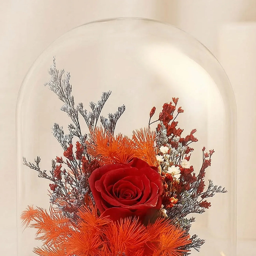 Forever Red Rose In Glass Dome
