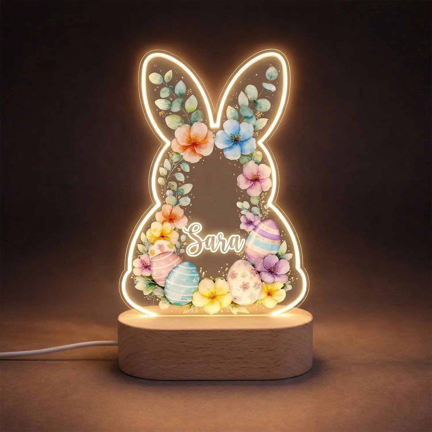 Personalied Decorative Bunny LED Lamp