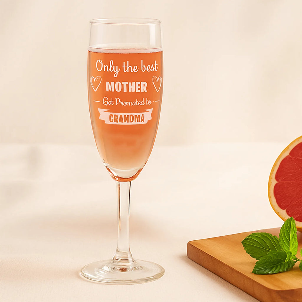 Best Grandma Engraved Wine Glass