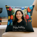 Personalised Birthday Balloons Cushion