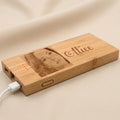 Engraved Text N Photo Bamboo Powerbank
