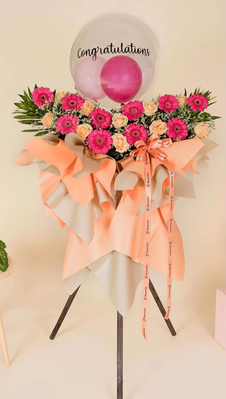 Premium Flowers Stand for congratulations at any occasion