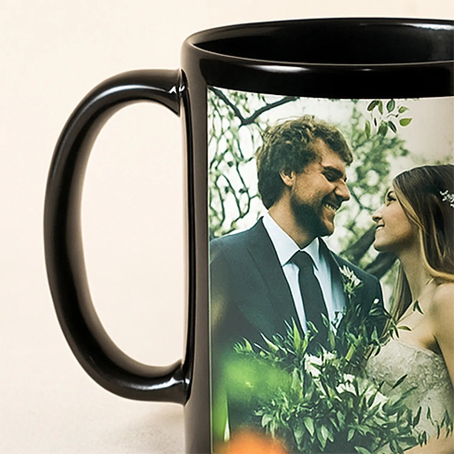 Classic Black Personalised Mug